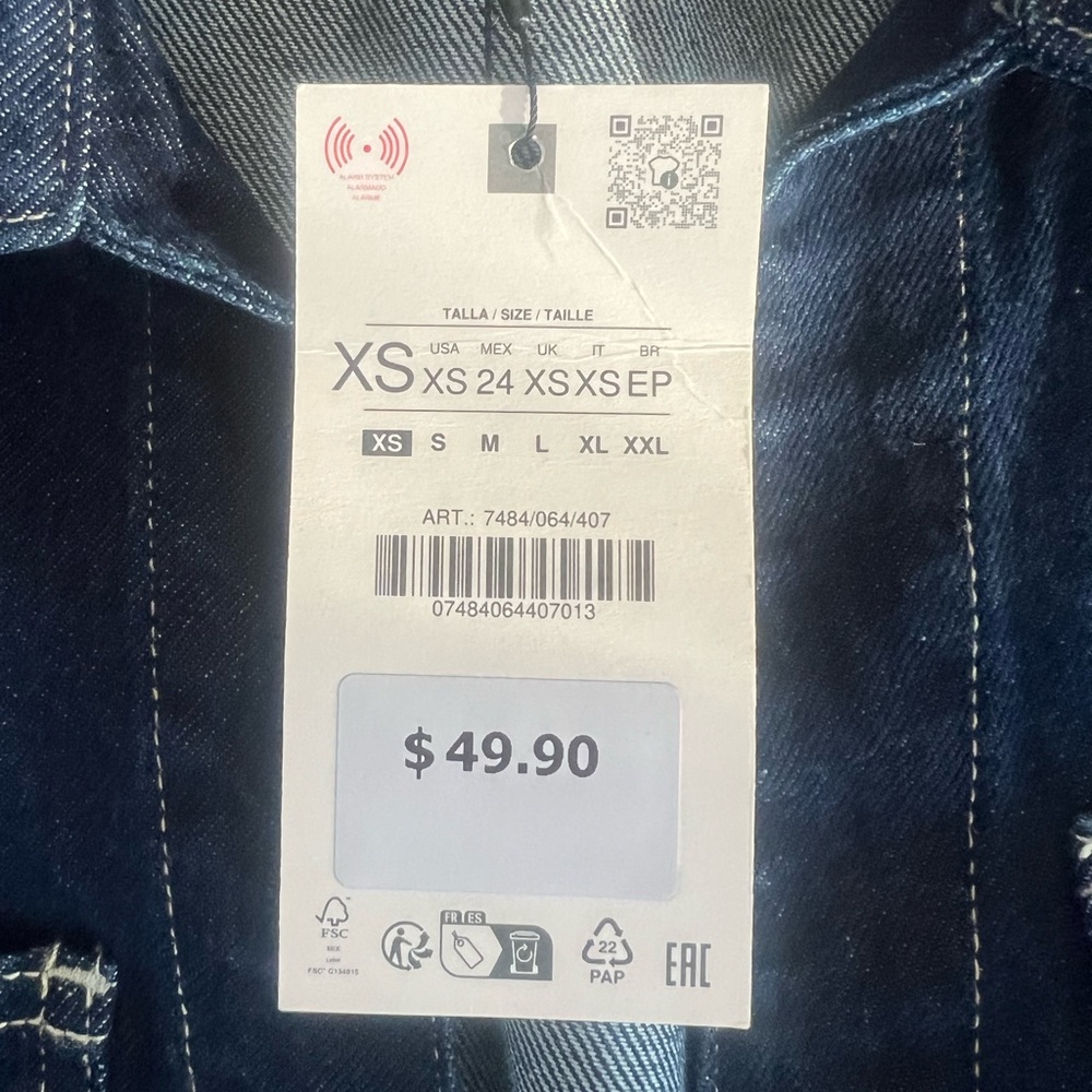 Denim Crop Top - Picture 5 of 8
